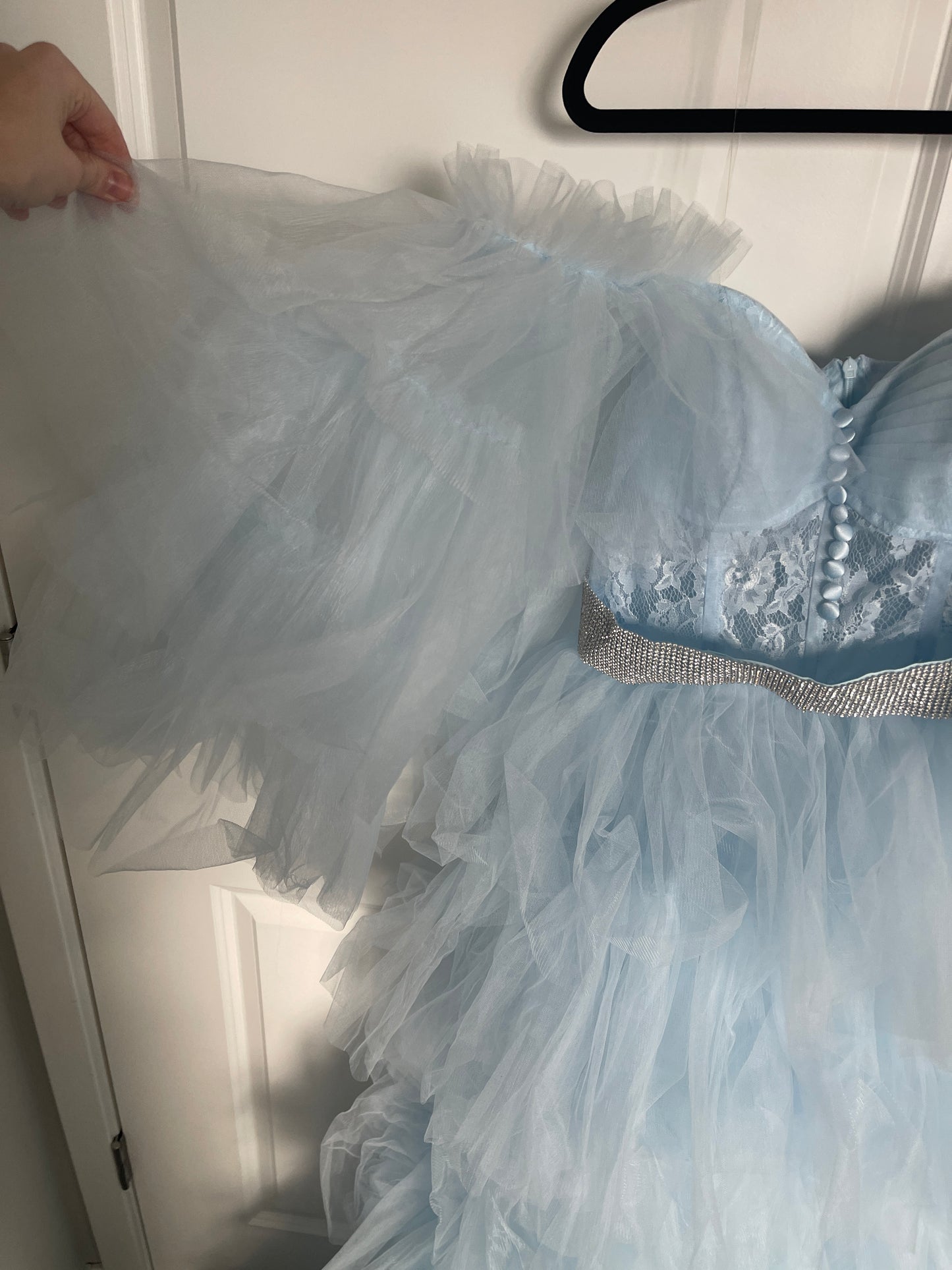 Light Blue Tulle Gown