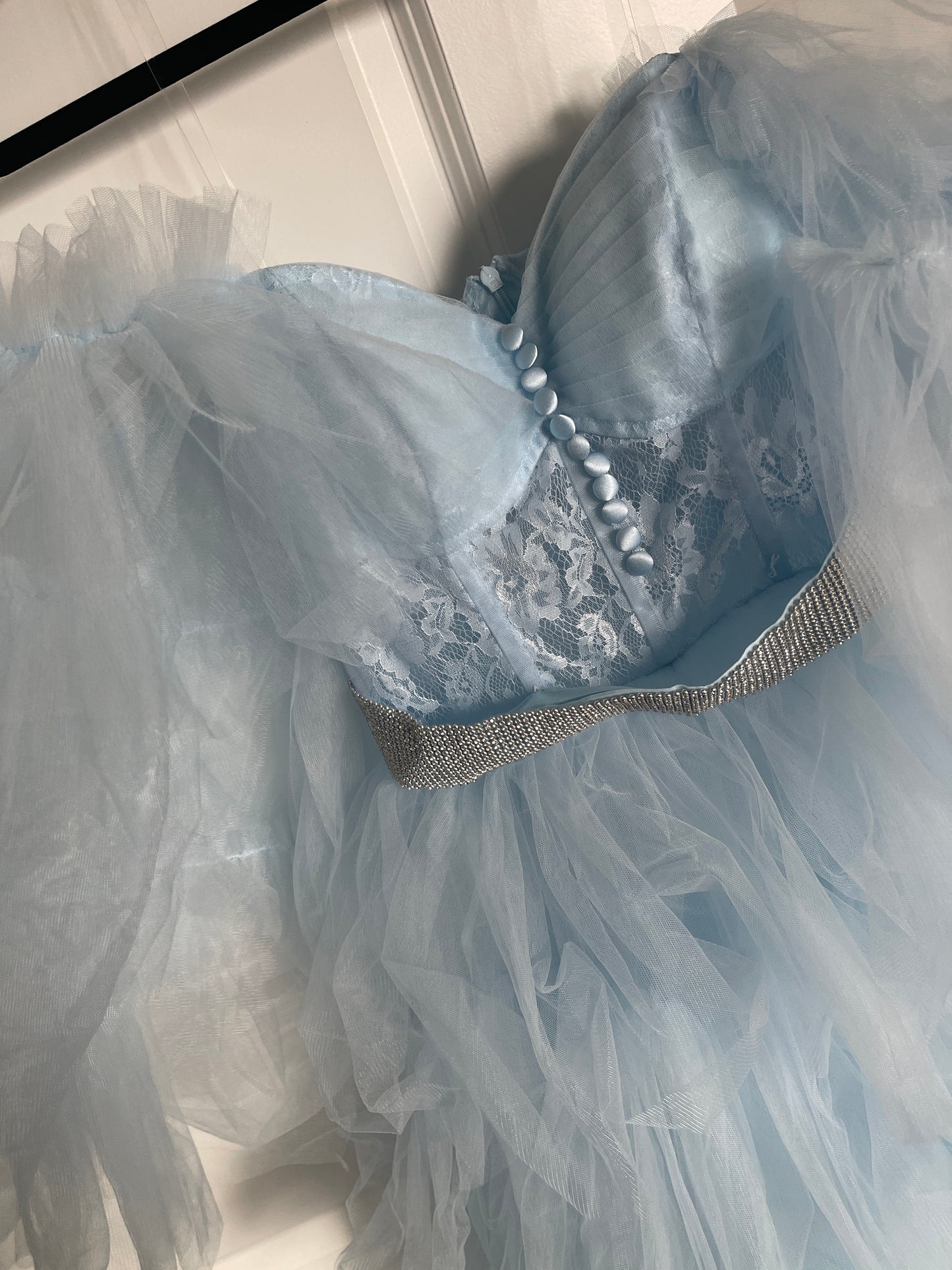 Light Blue Tulle Gown