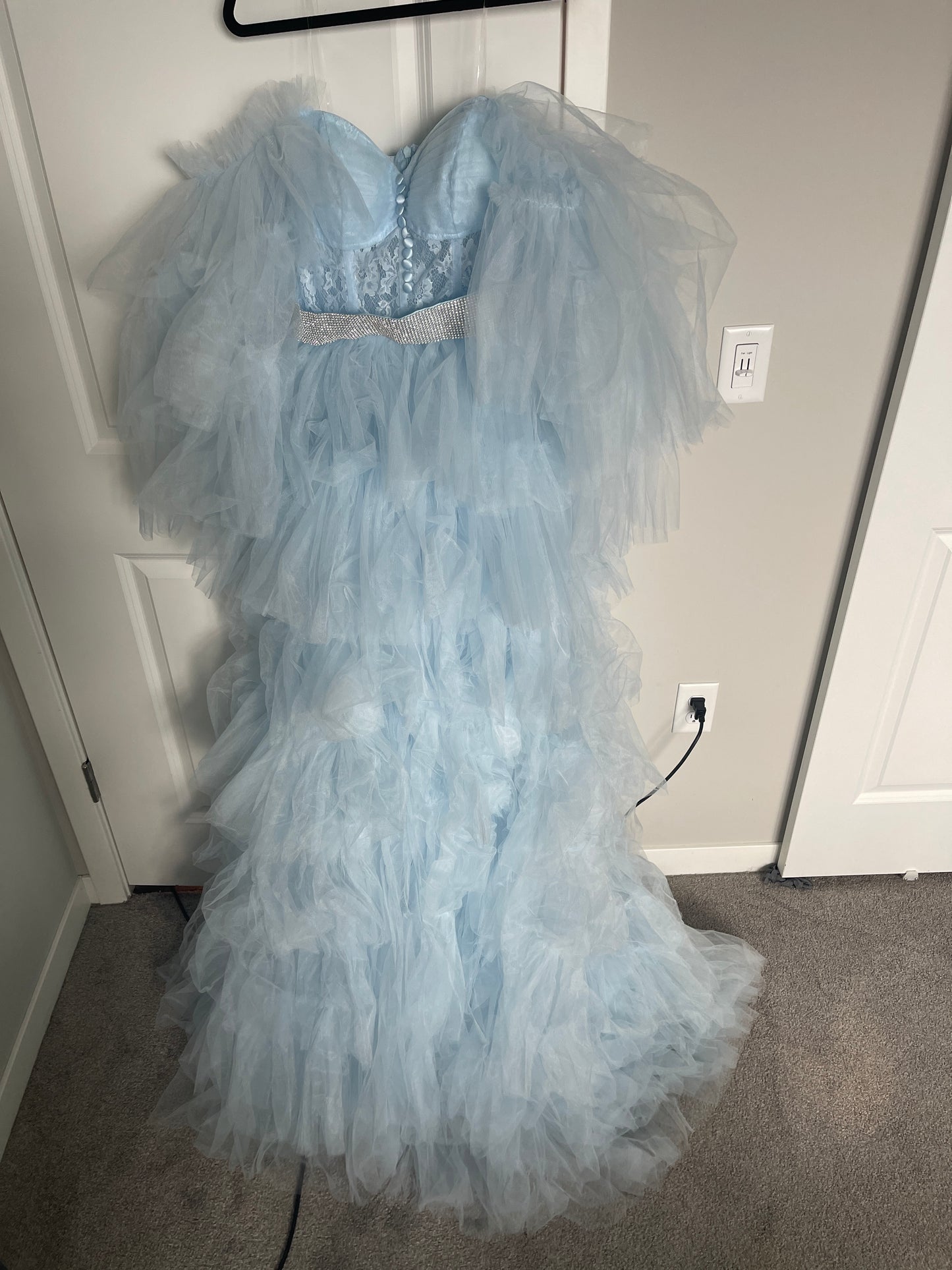 Light Blue Tulle Gown